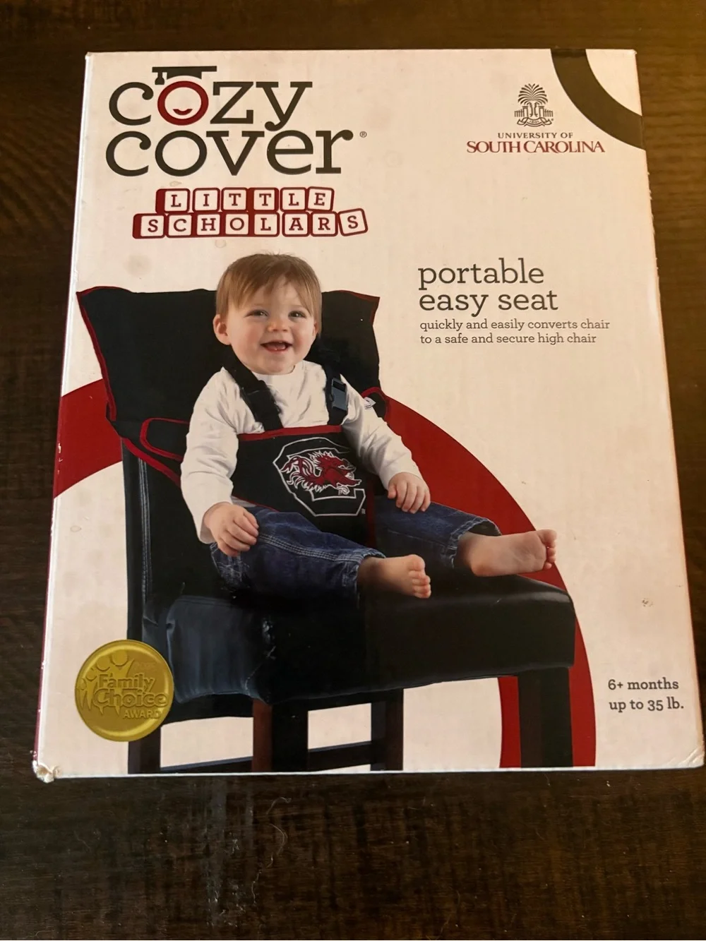 Cozy Cover Little Scholars Portable Easy Seat - Black/Red